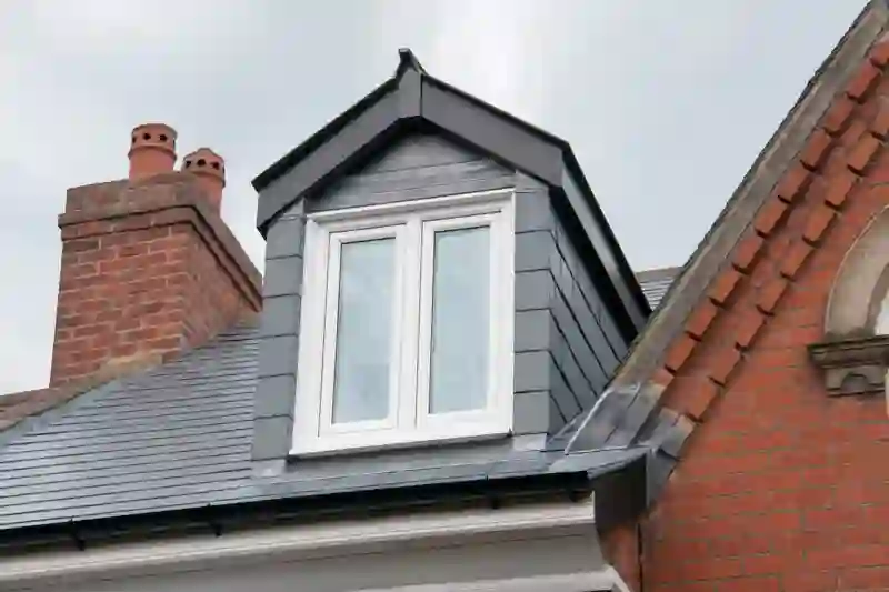 Dormer extension on a residential roof